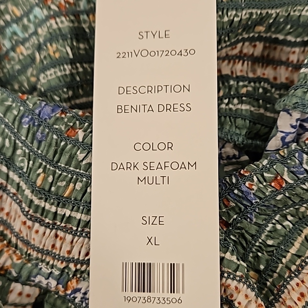 💕VERONICA BEARD💕 Benita Dress ~ Dark Seafoam XL NWT - Picture 15 of 16